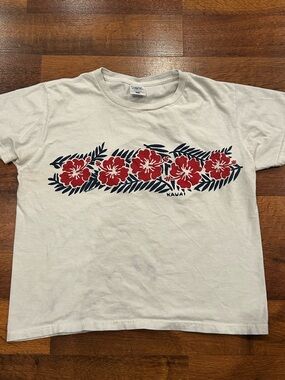 Vintage 90’s Hawaiian Crazy Shirts Short Sleeve T-Shirt Hibiscus Women’s Large